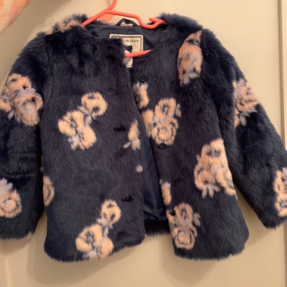 Janie and jack fake fur jacket 2t